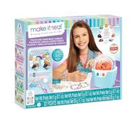 Make It Real Gioielli dalla Natura Lucidatrice e Levigatrice di Pietre e Perline per Gioielli | Kit Creativo con 327 Pezzi per Creare Braccialetti | Gioco Educativo e Artistico per Bambini 8+