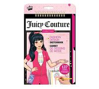 Make It Real Juicy Couture - Blocco da disegno alla moda con stencil e adesivi per la creatività, kit per progetti artistici e artigianali per bambini, idea regalo per ragazze