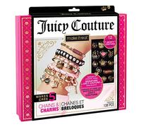Make It Real Kit di braccialetti fai da te Juicy Couture con ciondoli deluxe, perline, nastrino di velluto e catenelle dorate - Giochi per bambine