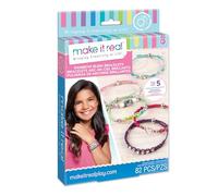 Make It Real - Kit per realizzare braccialetti da bambina arcobaleno con perline e corde colorate | Set bracciali per ragazze 10 anni creativi, artigianato originale, regalo per bambina 8 anni