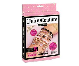 Make It Real Mini catene e ciondoli Juicy Couture - Kit di braccialetti per creazione di gioielli per l'amicizia tra adolescenti - Regali per ragazze