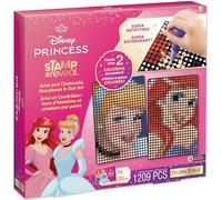 Make It Real: Timbro Disney per rivelare Ariel & Cenerentola Storybook e Dot Art - 1209 pezzi, fai da te 2 poster a pois principessa, kit fai da te, per ragazze e bambini dai 6 anni in su
