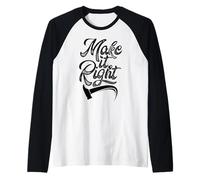 Make It Right Renovate Home Restauro Ristrutturazione Casa Maglia con Maniche Raglan