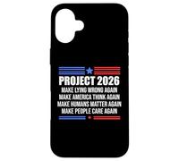 Make Lying Wrong Again Sign Project 2026 No Kings in America Custodia per iPhone 16 Plus