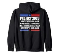 Make Lying Wrong Again Sign Project 2026 No Kings in America Felpa con Cappuccio