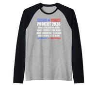 Make Lying Wrong Again Sign Project 2026 No Kings in America Maglia con Maniche Raglan