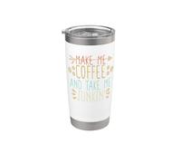 Make Me Coffee And Take Me Junkin' Bicchiere termico in acciaio inox doppia parete