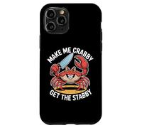 Make Me Crabby Get The Stabby, divertente disegno a forma di granchio estivo Custodia per iPhone 11 Pro