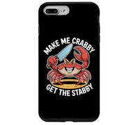 Make Me Crabby Get The Stabby, divertente disegno a forma di granchio estivo Custodia per iPhone 7 Plus/8 Plus