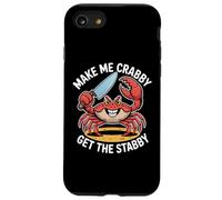 Make Me Crabby Get The Stabby, divertente disegno a forma di granchio estivo Custodia per iPhone SE (2020) / 7/8
