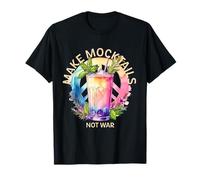 Make MOCKTAILS Not War - Cartello della Pace Color Pastello per Uomini o Donne Maglietta