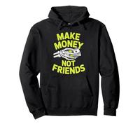 Make Money No Friends Graphic Design per imprenditori Felpa con Cappuccio
