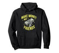 Make Money No Friends Graphic Design per imprenditori Felpa con Cappuccio