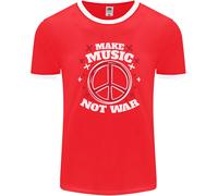Make Musica Non Guerra Pace Hippy Rock contro la Guerra Uomo Ringer Fotl