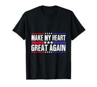 Make My Heart Great Again Divertente Umorismo Chirurgia Cuore Maglietta