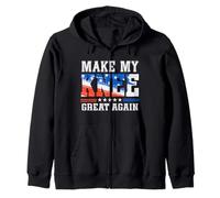 Make My Knee Great Again Funny Injury Knee Surgery Recovery Felpa con Cappuccio