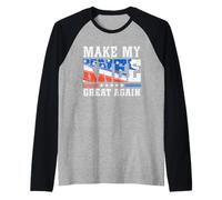 Make My Knee Great Again Funny Injury Knee Surgery Recovery Maglia con Maniche Raglan