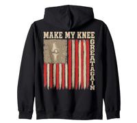 Make My Knee Great Again - Knee Surgery Replacement Recovery Felpa con Cappuccio