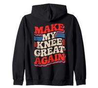 Make My Knee Great Again Testo retrò Felpa con Cappuccio