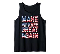 Make My Knee Great Again Umorismo Patriottico USA Canotta