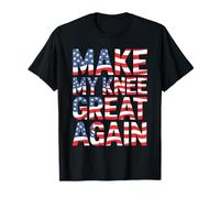 Make My Knee Great Again Umorismo Patriottico USA Maglietta