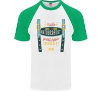 Make Oktoberfest Great Again Divertente Birra DA UOMO S/S Baseball T-Shirt