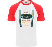 Make Oktoberfest Great Again Divertente Birra Uomo S/S Baseball T-Shirt
