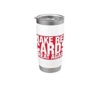 Make Red Cards Great Again Classic Soccer Arbitro Meme Bicchiere termico in acciaio inox doppia parete