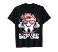 Make Teeth Great 4th of July America USA Dental Assistant Maglietta