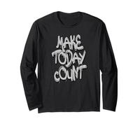 Make Today Count Graffiti Motivational Art Design Maglia a Manica