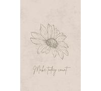 Make Today Count Journal - 140-Page Dotted Notebook for Daily Reflection, Gratitude & Goal Setting | 6x9 Pink Beige Aesthetic Notebook: Minimalist Dot ... | Perfect Gift for Women & Teens