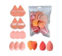Make-up | 9x9x6 cm Set | Ergonomische Foundation-Schwämme für gleichmäßiges Auftragen mit weicher Textur & langlebiger Qualität | Kosmetikzubehör für Frauen