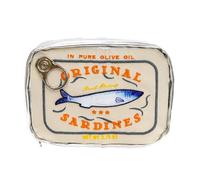 Make Up Bag Canned Sardine Design Cosmetic Pouch Travel Toiletry Organizer Funny Small Storage Bag For Beauty Products Aesthetic Makeup Holder For Purse Desk Bathroom 15.5x11x4.5cm