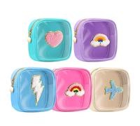 Make-Up Organizer Tasche - 5er Set Toilettentaschen Mit Reißverschluss | Weihnachtsmotiv Schminktaschen Für Lippenstift, Foundation, Shampoo & Schmuck | Ideal Für Reise, Urlaub, Flugzeug, Badezimmer &