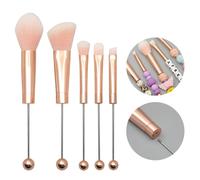 Make Up Set Pennelli 5 Pz. Trucco Specchio da Ombretto Cosmesi Nuovo