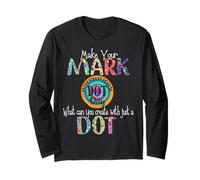 Make Your Mark Happy International DOT Day 2021 Colorful Kids Maglia a Manica