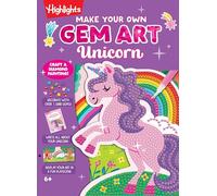 Make Your Own Gem Art Unicorn: Diamond Art Kit with Over 1,000 Gems, a Doodle Diary, Stickers and Hidden Pictures Puzzles for Kids 6-9, Make Sparkly Gem Unicorn Crafts