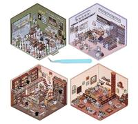 Make Your Own House - Adesivi effetto 3D, decalcomanie per conto della mano, decalcomania per album di ritagli, per bambini, ragazzi, ragazze, quaderni, libri, biglietti di auguri, appassionati di