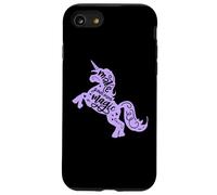 Make your own Magic Positive Citazione Ragazze Unicorno Graphic Tee Custodia per iPhone SE (2020) / 7 / 8