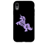 Make your own Magic Positive Citazione Ragazze Unicorno Graphic Tee Custodia per iPhone XR