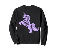 Make your own Magic Positive Citazione Ragazze Unicorno Graphic Tee Felpa