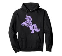 Make your own Magic Positive Citazione Ragazze Unicorno Graphic Tee Felpa con Cappuccio