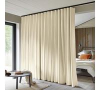 MaKefeile Tenda divisoria totale oscurante, per la privacy, a pannello, isolamento termico, per la riduzione del rumore, per camera da letto, finestra, soggiorno, soffitto, tenda a binario, larghezza