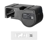 MakeID Etichette adesive in nylon per stampante industriale di etichette D50 - nero su bianco, 25,4 x 12,7 mm + φ12,7 mm (320 pezzi), uso interno/esterno, sicurezza, tracciamento delle risorse