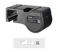 MakeID Etichette in Nylon Adesive per Stampante Etichette Industriale D50 - Nero su Bianco, 25,4 x 12,7 mm + Ø12,7 mm (310 pz), interno/esterno, sicurezza, tracciabilità, elettricità