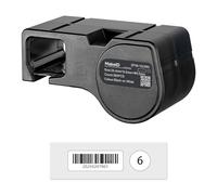 MakeID Etichette in Nylon Adesive per Stampante Etichette Industriale D50 - Nero su Bianco, 25,4 x 9,5 mm + Ø9,5 mm (380 pz), interno/esterno, sicurezza, tracciabilità, elettricità