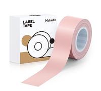 Makeid Nastro per etichette compatibile 16mm x 4m Autoadesivo resistente al calore a colori in sostituzione L1 / Q1 / E1 Pink