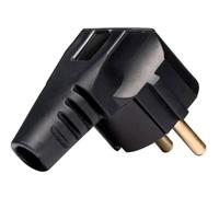 MAKEL Spina angolare Schuko in gomma IP20 per cavo da 1-2,5 mm CE IEC 60884-1 (1)