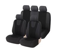 MaKeMoney 9 Pezzi Auto Set Coprisedili per Hyundai i10 i-10 / i10 N Line 2000-2023 2024, Set Copri-Sedile Anteriori Traspirante Antiscivolo Auto Accessori,C/Black