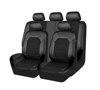 MaKeMoney 9 Pezzi Auto Set Coprisedili per Lexus UX 250H 200 2018-2025, Pelle Copri Sedili Auto Traspirante Interno Accessori,E/Black